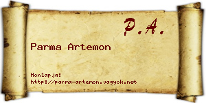 Parma Artemon névjegykártya